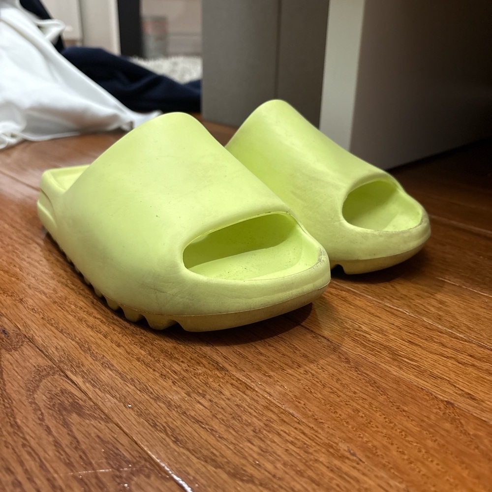 Yeezy Lime Green Slide Sandals